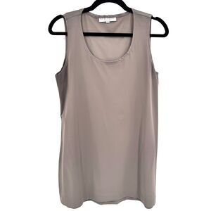 BRYN WALKER Gray Stretch Tank Top Size S Small